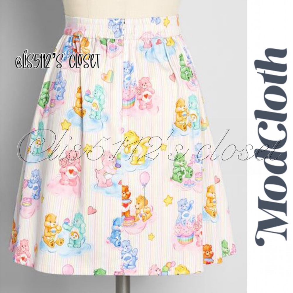 ModCloth x Care Bears Kingdom Of Caring A-Line Swing Skirt 1X